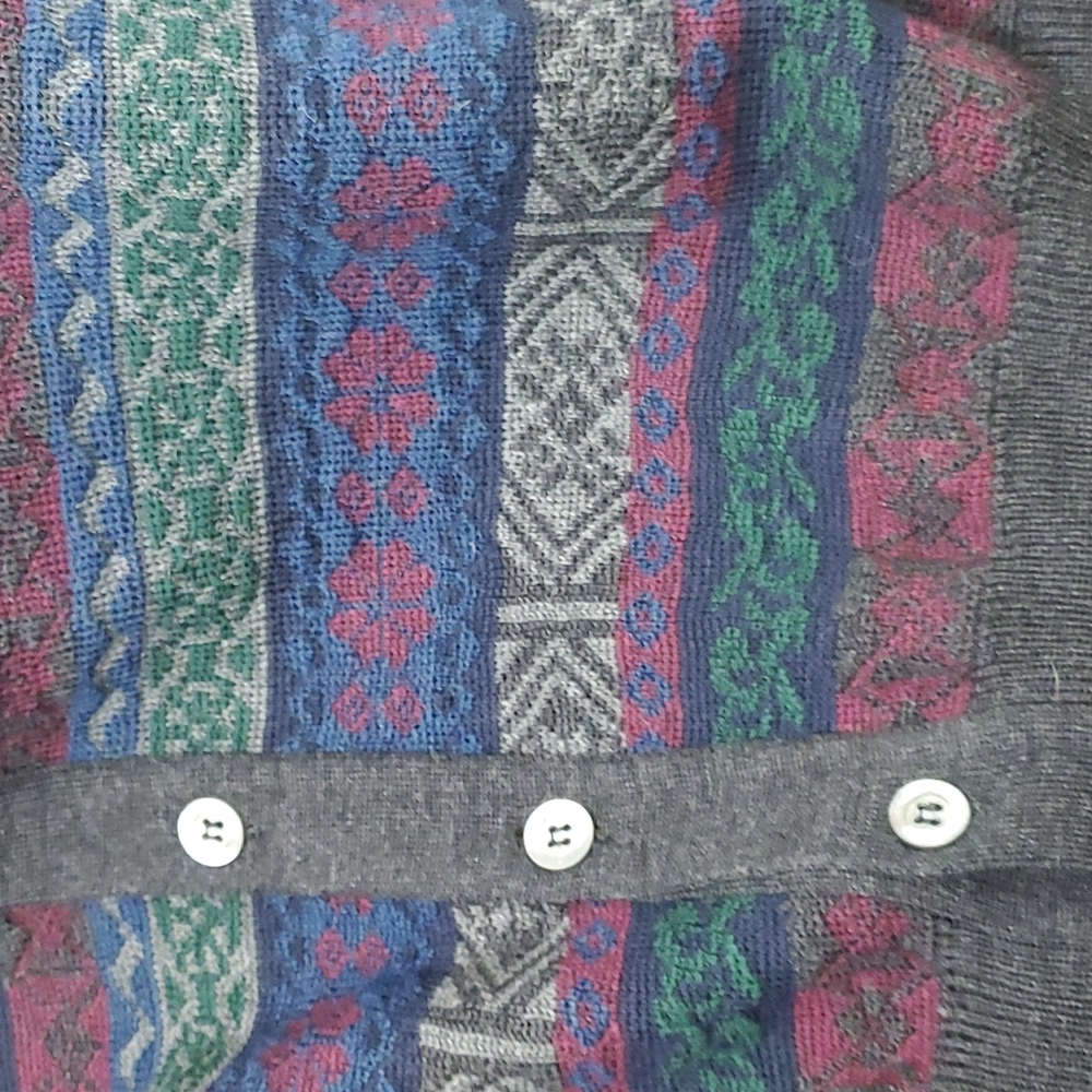 Harrods Knit Merino Wool Buttons Down Vest Men Size M View 5